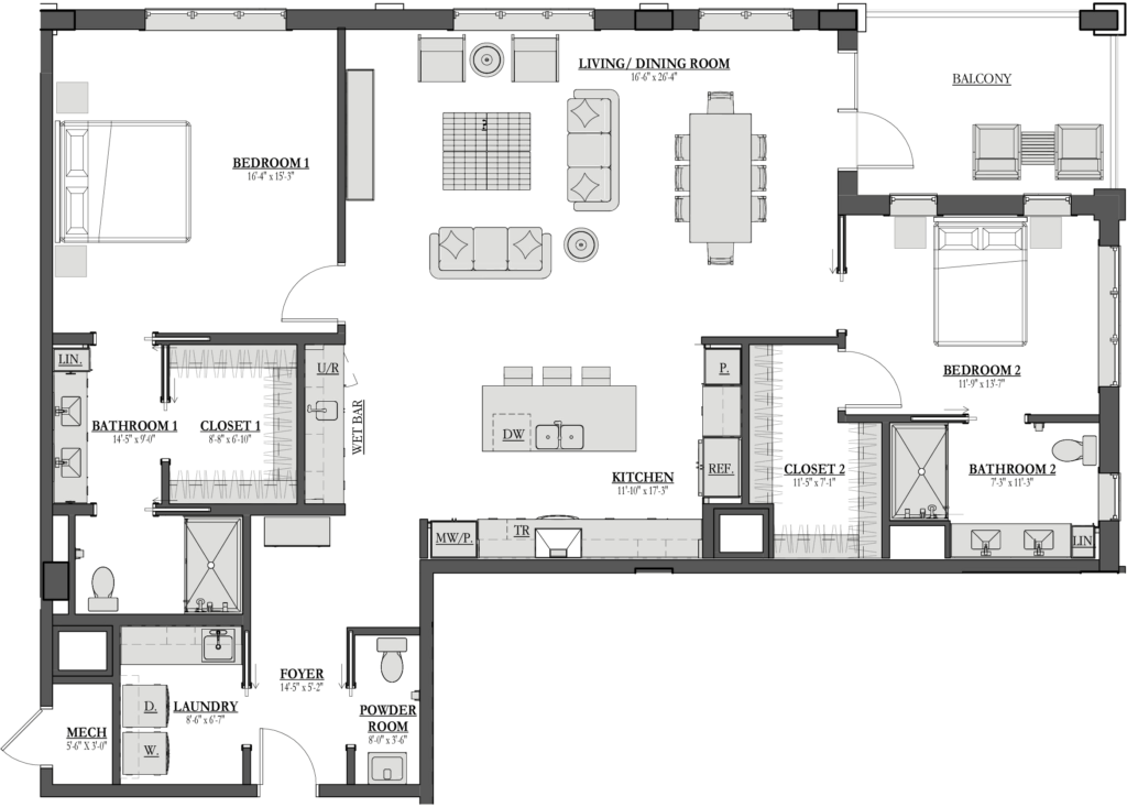 Gramercy Floor Plan Detail | The Manhattan St. Petersburg